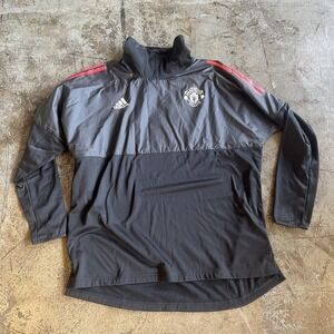 2017-2018 MANCHESTER UNITED‎ ADIDAS UCL HYBRID TOP BLACK SIZE MENS XL